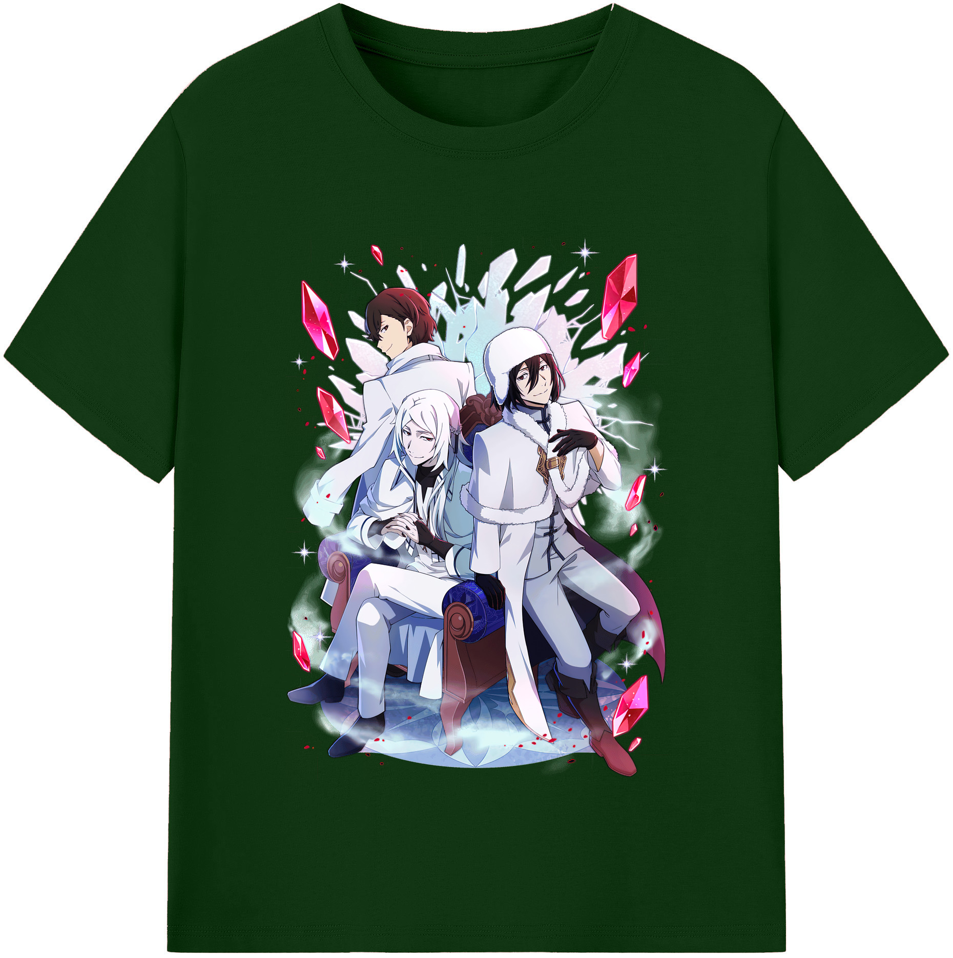 （画像用） 文豪ストレイドッグス Bungo Stray Dogs 綿100％半袖Tシャツ（フロントプリント）